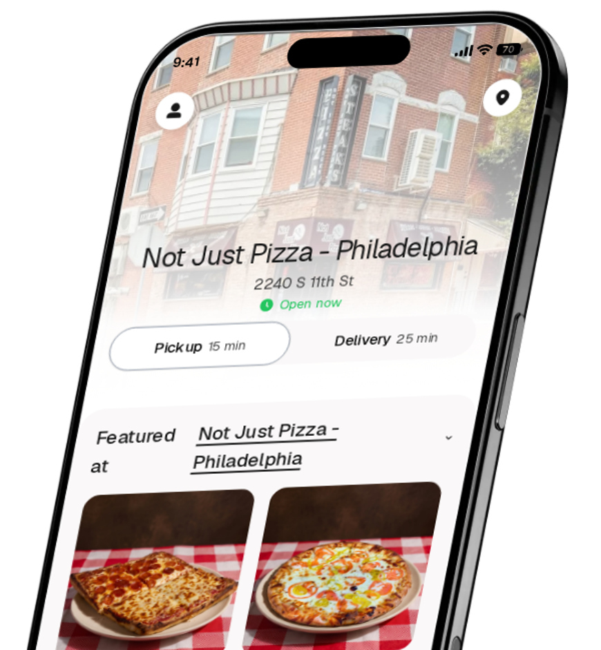 Not Just Pizza - Philadelphia app preview