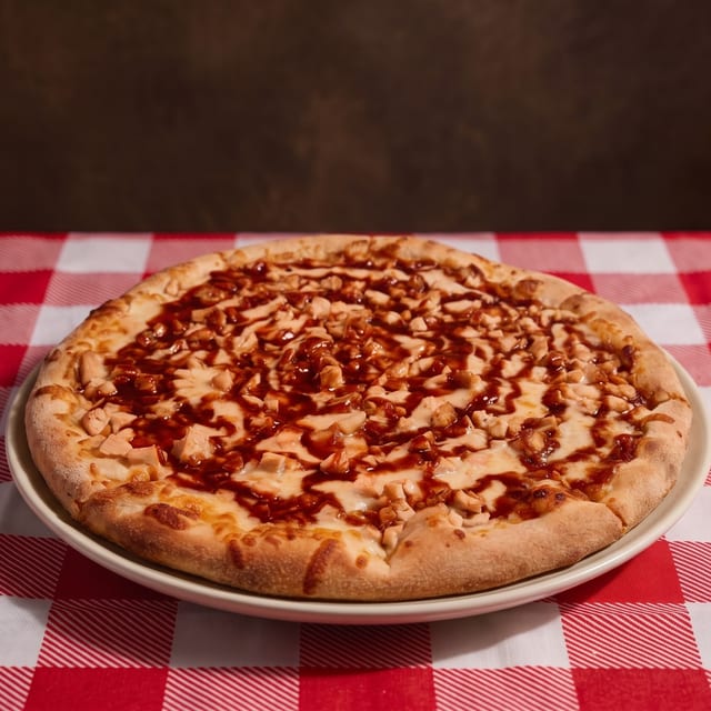 BBQ Chicken Pizza.