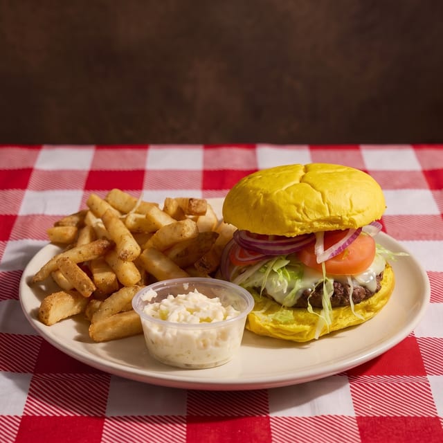 Cheeseburger Platter.