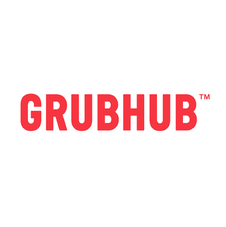 Grubhub logo on a white background.